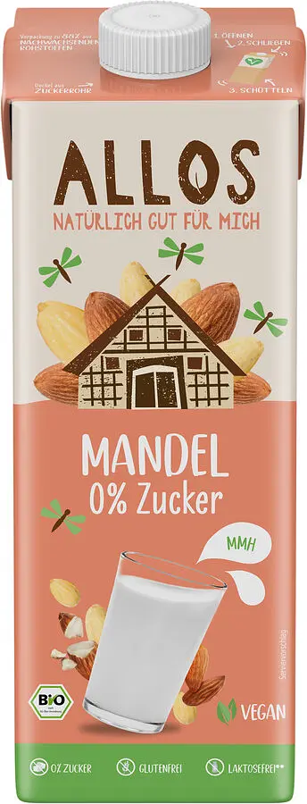 Mandel Drink ohne Zucker Bio