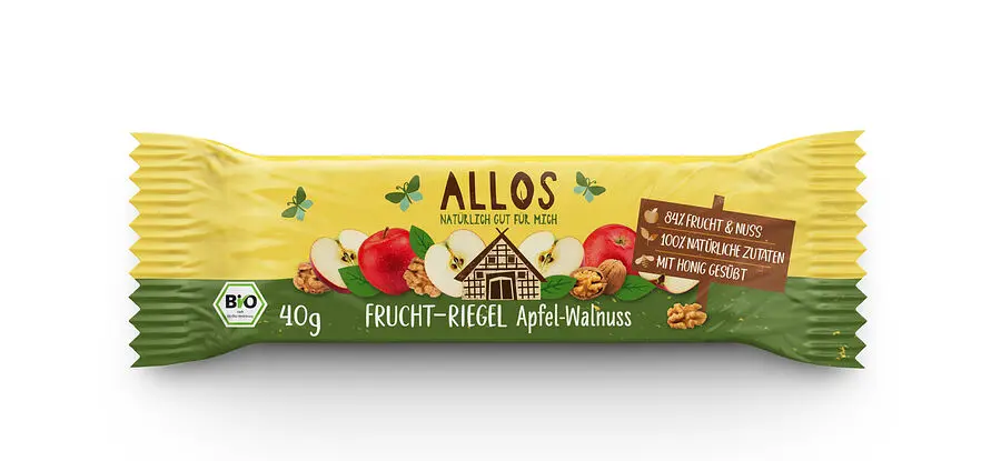 Fruchtschnitte Apfel-Walnuss Bio