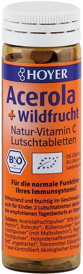 Acerola & Wildfrucht Lutschtabletten Bio
