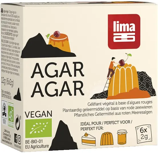 Agar Agar Pulver Glutenfrei Bio